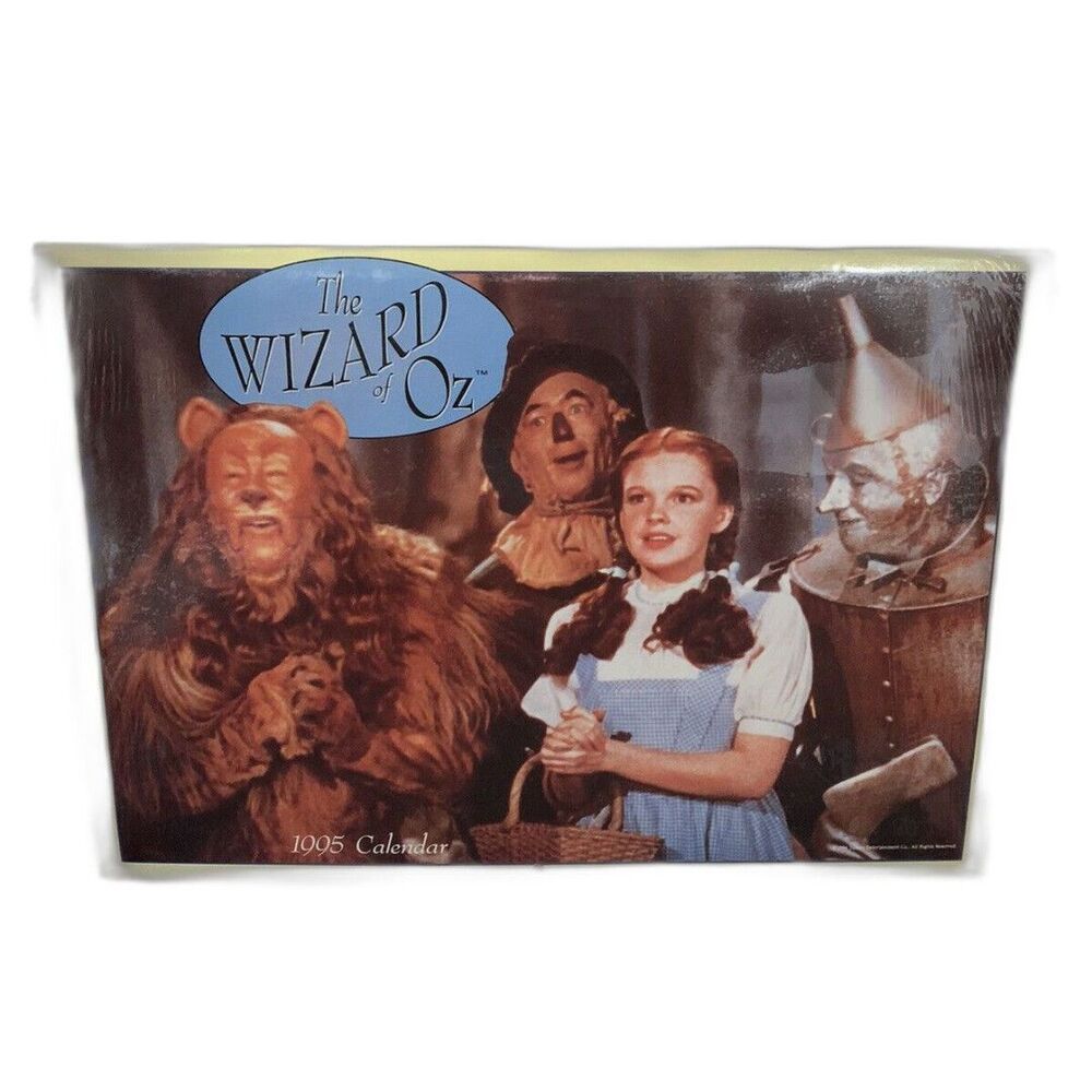 Vintage The Wizard of Oz 1995 Calendar Dorothy Toto Frameable New Sealed